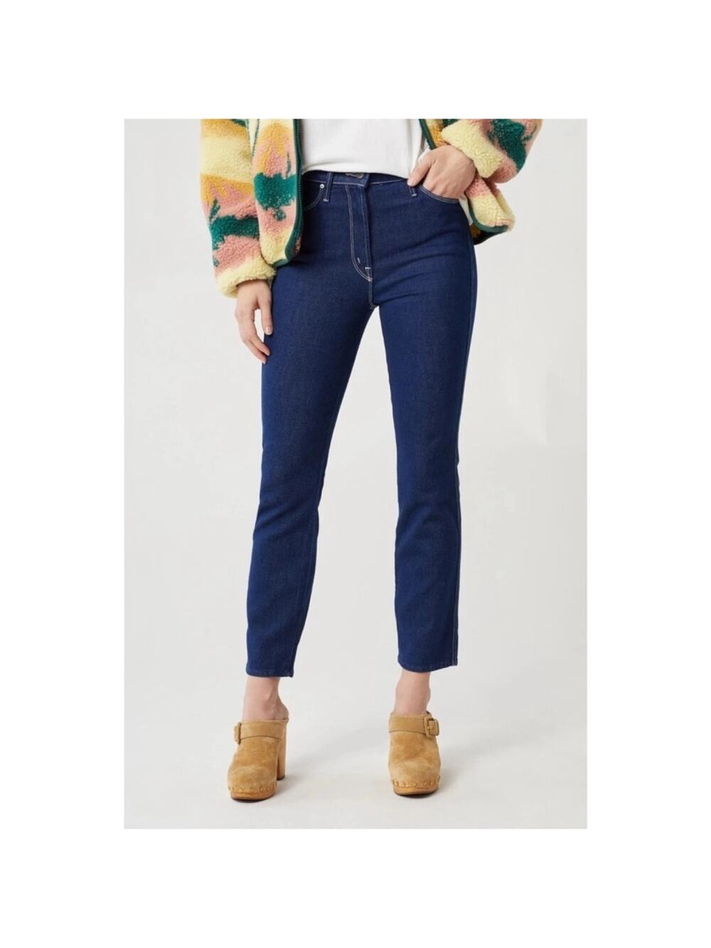 NWT MOTHER The Double Dazzler Jeans Size 25